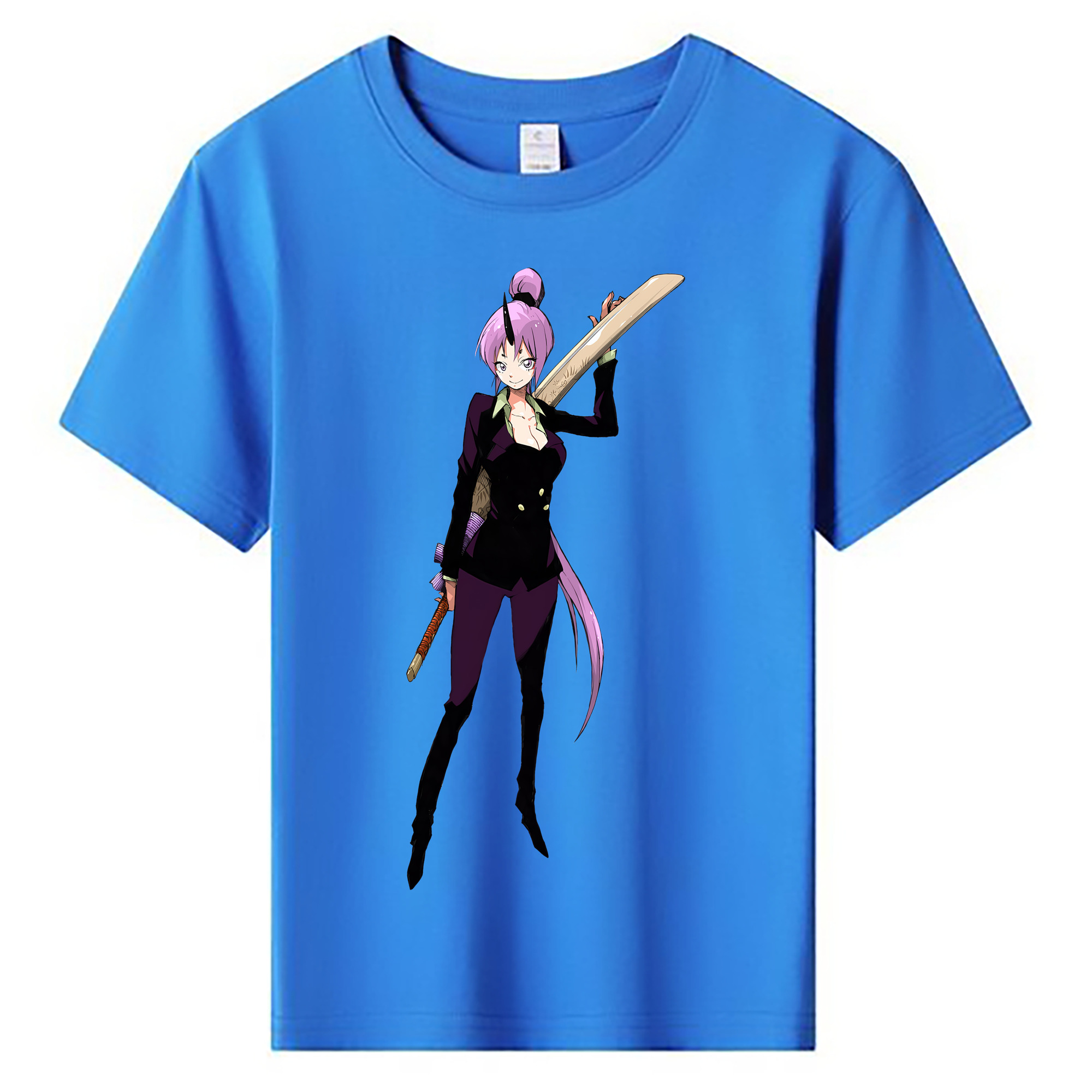 （画像用） 転スラ Regarding Reincarnated to Slime 綿100％キッズTシャツ（フロントプリント）